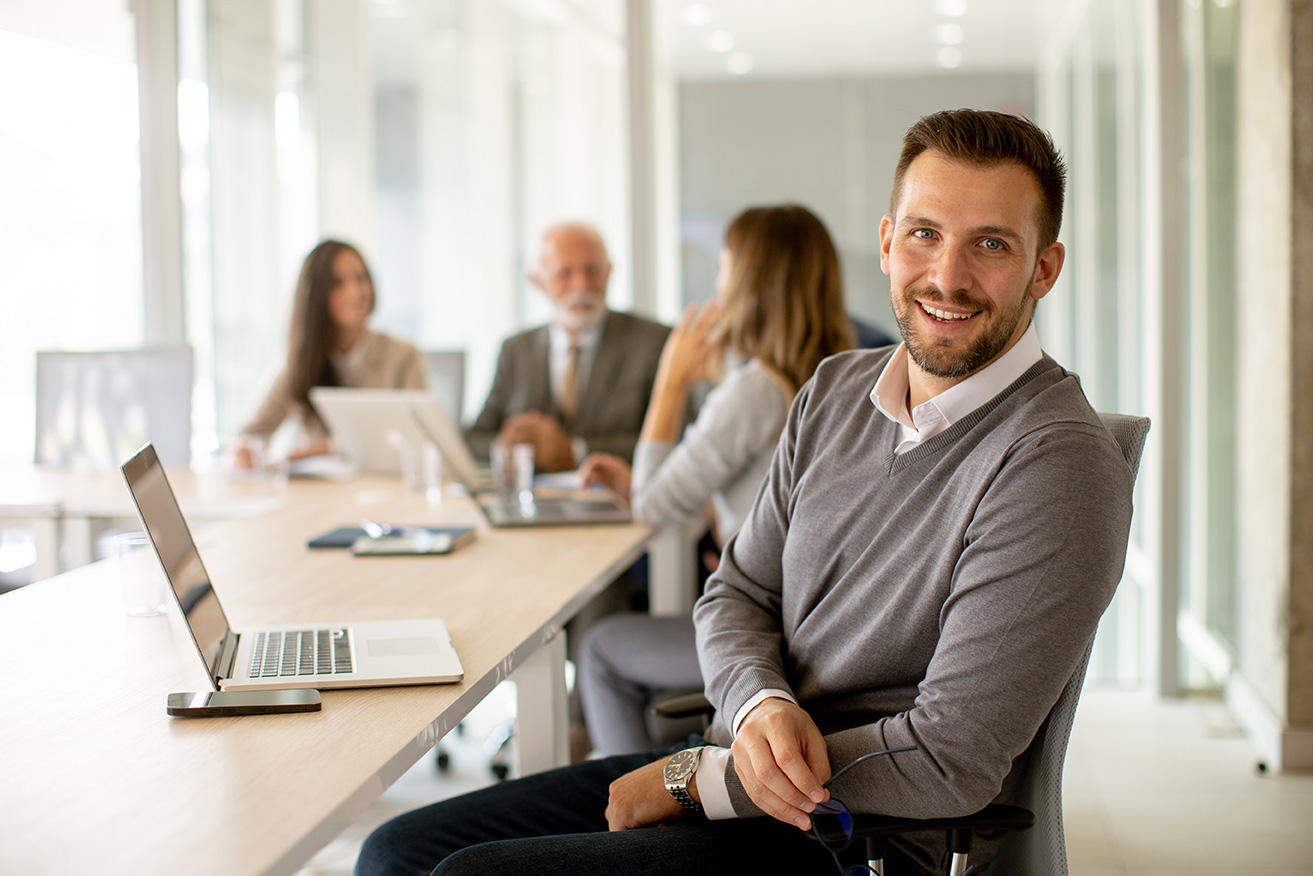 people in a meeting